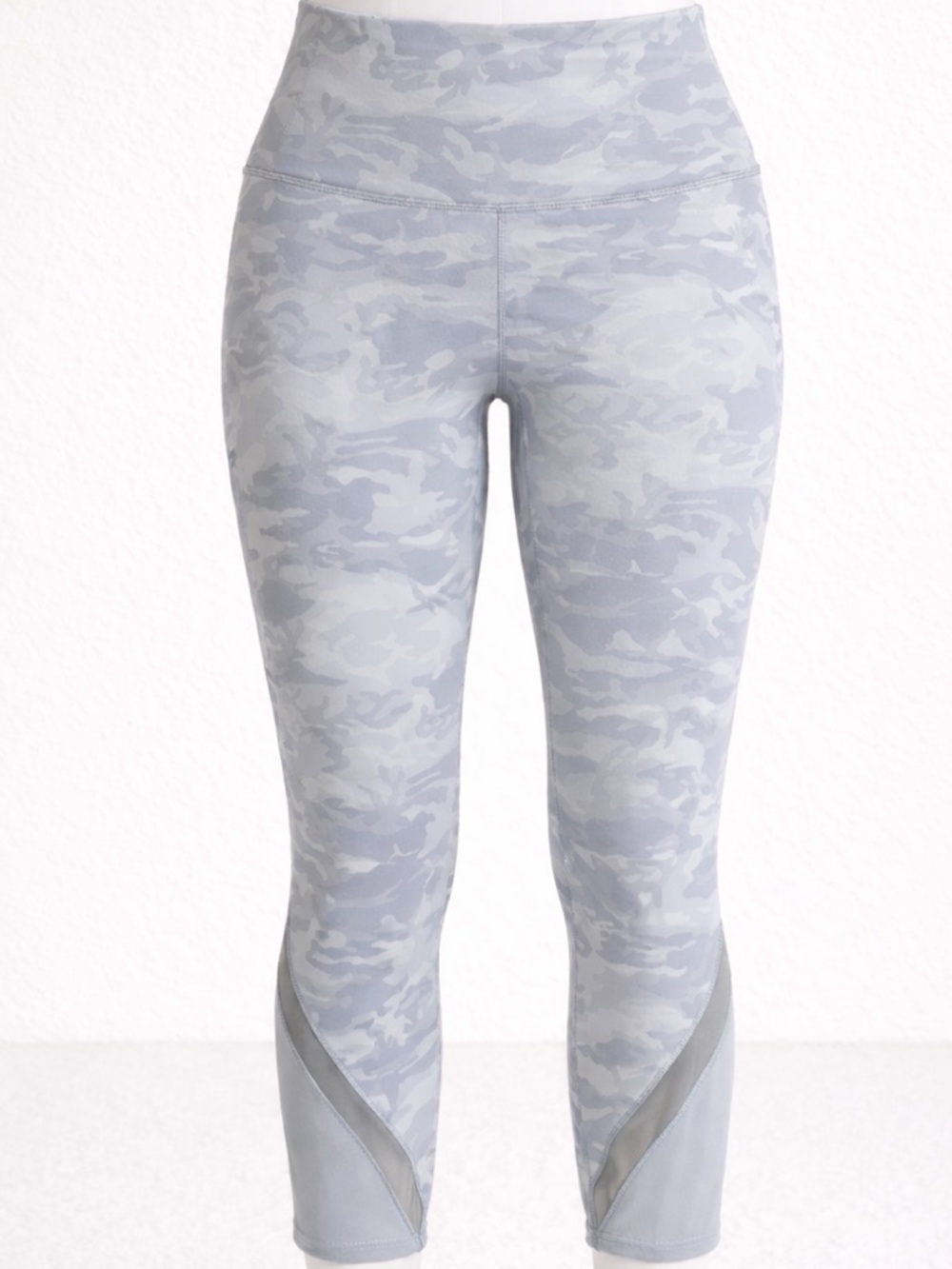 Lululemon Camo Cropped Leggings Gray High Rise Size 12